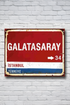 Galatasaray Yön Tabelası Retro Tablo