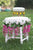 FLOWER DETAILED WHITE STOOL