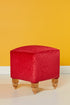 HANDMADE RED POUF